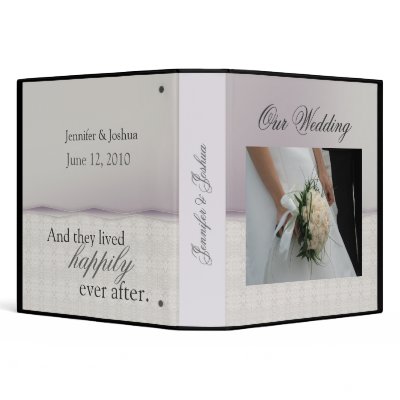 Customize your own wedding storybook ... vinyl binder by perfectwedding