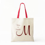 Customize your own wedding tote bag