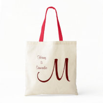 Customize your own wedding tote bag