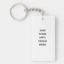 customize your single side rectangular keychain rectangle acrylic keychain