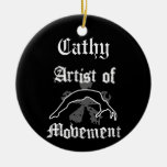Customizeable tumbling gymnast ornament