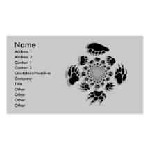 Customized Bear Business Cards