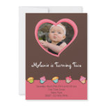 Customized*Cupcake Invitation Card