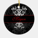 Customized Dark Elegance Christmas Ornament