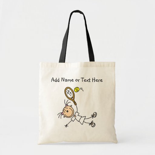 Customized Female Tennis Player Tote  Bag
