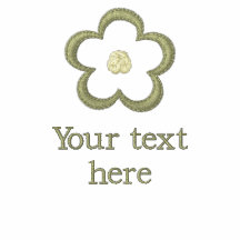 Customized Flower Embroidered Women's T-Shirt