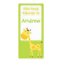 Customized*Giraffe Bookmarks Book Custom Rack Card