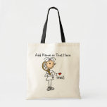 Customized Girl I Love Tennis  Tote  Bag