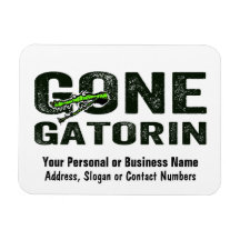 Customized Gone Gatorin Magnet for Gator Hunters