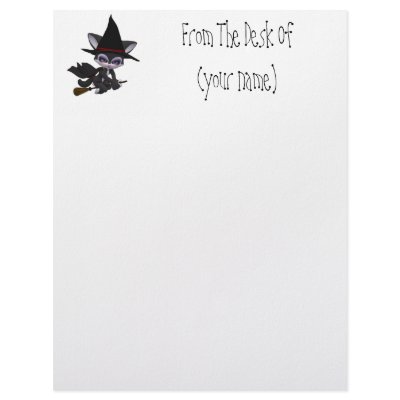 Customized Halloween Letterhead by ForWorkaholics