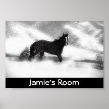 Customized Horse Invitations and Cards Poster