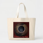 Customized Jumbo Pottery Tote Canvas Bag