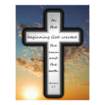 Customized Letterhead featuring Genesis 1:1.