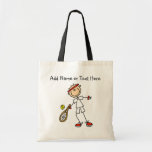 Customized Male Tennis Player Tote  Bag