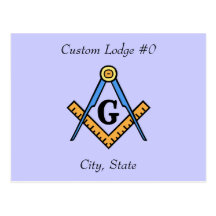 Customized Masonic Postcard