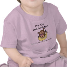 Customized Monkey Twin Boy and Girl Tshirt