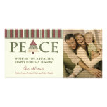 Customized Peace Happy Holidays Design :: 05 Photo Cards