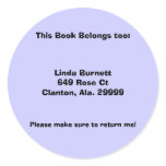 Customized Personalized Book Labels