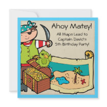 Customized Pirate Party Birthday Invites
