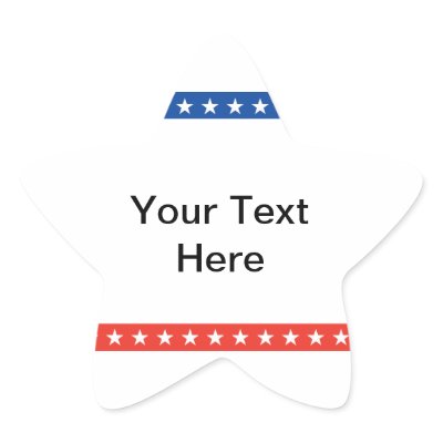 Customized Political Star Sticker by antiobamastuff