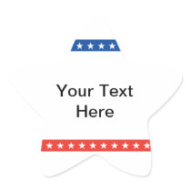 Customized Political Star Sticker