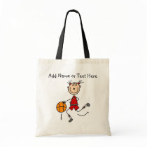 Customized Red Stick Girl Basketball Bag bags