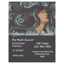 Customized Salon Flyer template