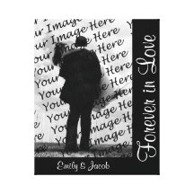 Customized Wedding Wrapped Canvas Print