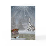 Customized Winter Landscape Christmas Card