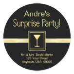 Customn Address Labels - Surprise Party Sticker