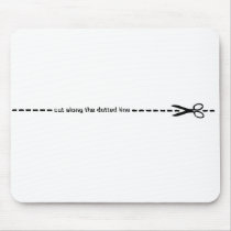 cut along dotted line mouse pads