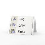 Cut Copy Pasta Cards