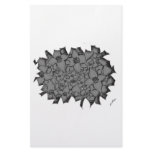 Cut Flowers Black and White Stationery