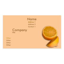 Cut Lemon Business Card