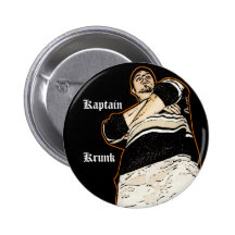 cut out 6, Kaptain, Krunk Pinback Button
