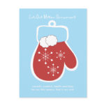 Cut-Out Mitten Ornament Post Cards