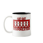 Cut Out Overpopulation! Cats Coffee Mug
