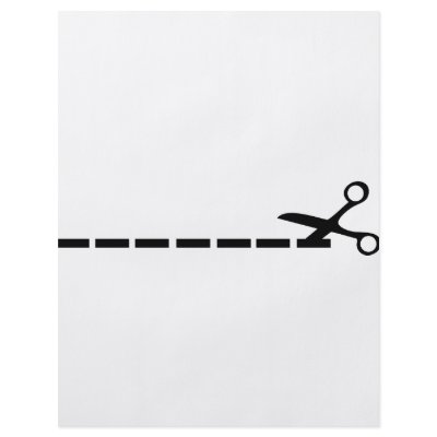 cut scissors icon personalized flyer by TomaniacLines