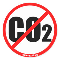 CutCO2.org - 100% Organic Propoganda Stickers