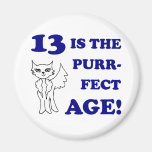 Cute 13th Birthday Present Fridge Magnet