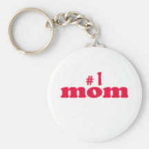 Cute, "#1 Mom" Keychain