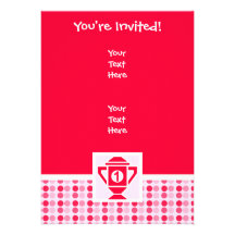 Cute 1st Place Trophy Invitations