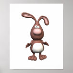 cute 3D Rabbit Print