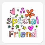 Cute A Special Friend Greeting Text Expression Stickers