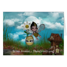 Cute Adorable Baby Bumble Bee Honey Greeting Card