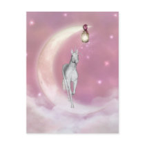 Cute Adorable Mystical Unicorn Post Card