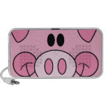 cute adorable pink piggy pig face portable speaker