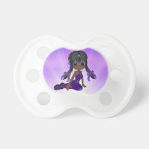 Cute African American Girl Pacifier