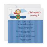 Cute airplane pilot boys birthday party invitation