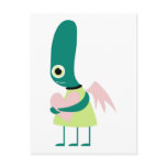 Cute Alien Heart Post Card